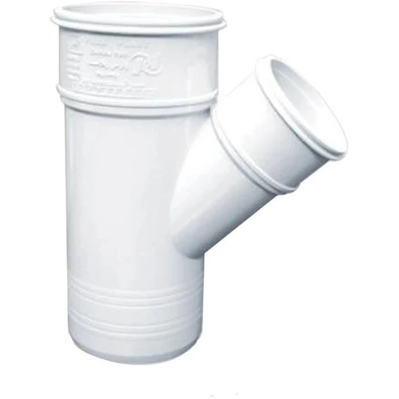 سه راهی تبدیلی 45 درجه سایز 125 به 110 فاضلابی پارس پلاست UPVC